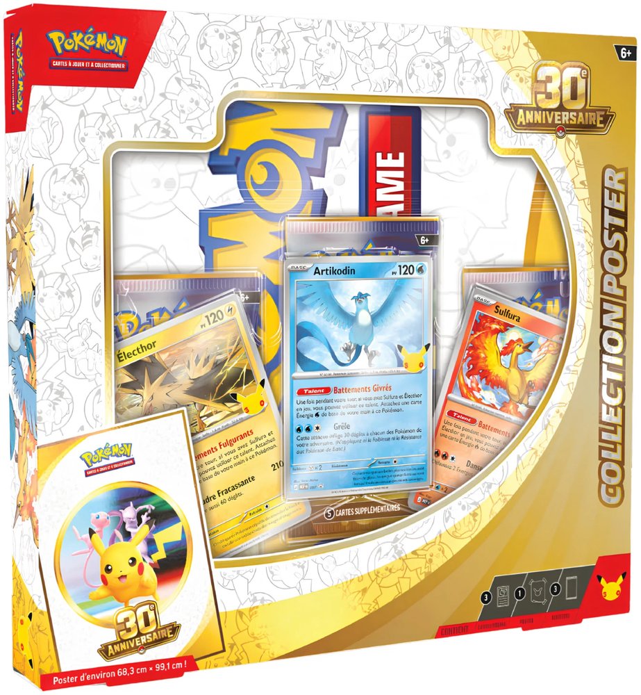 POKEMON - 30EME ANNIVERSAIRE - COFFRET COLLECTION POSTER